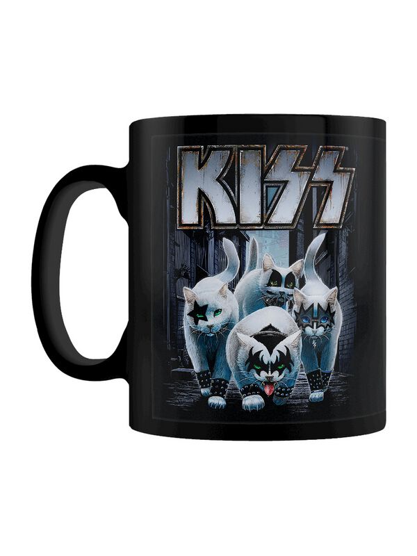 Kiss Tasse - Horror Cats Creatures - schwarz  - Lizenziertes Merchandise!