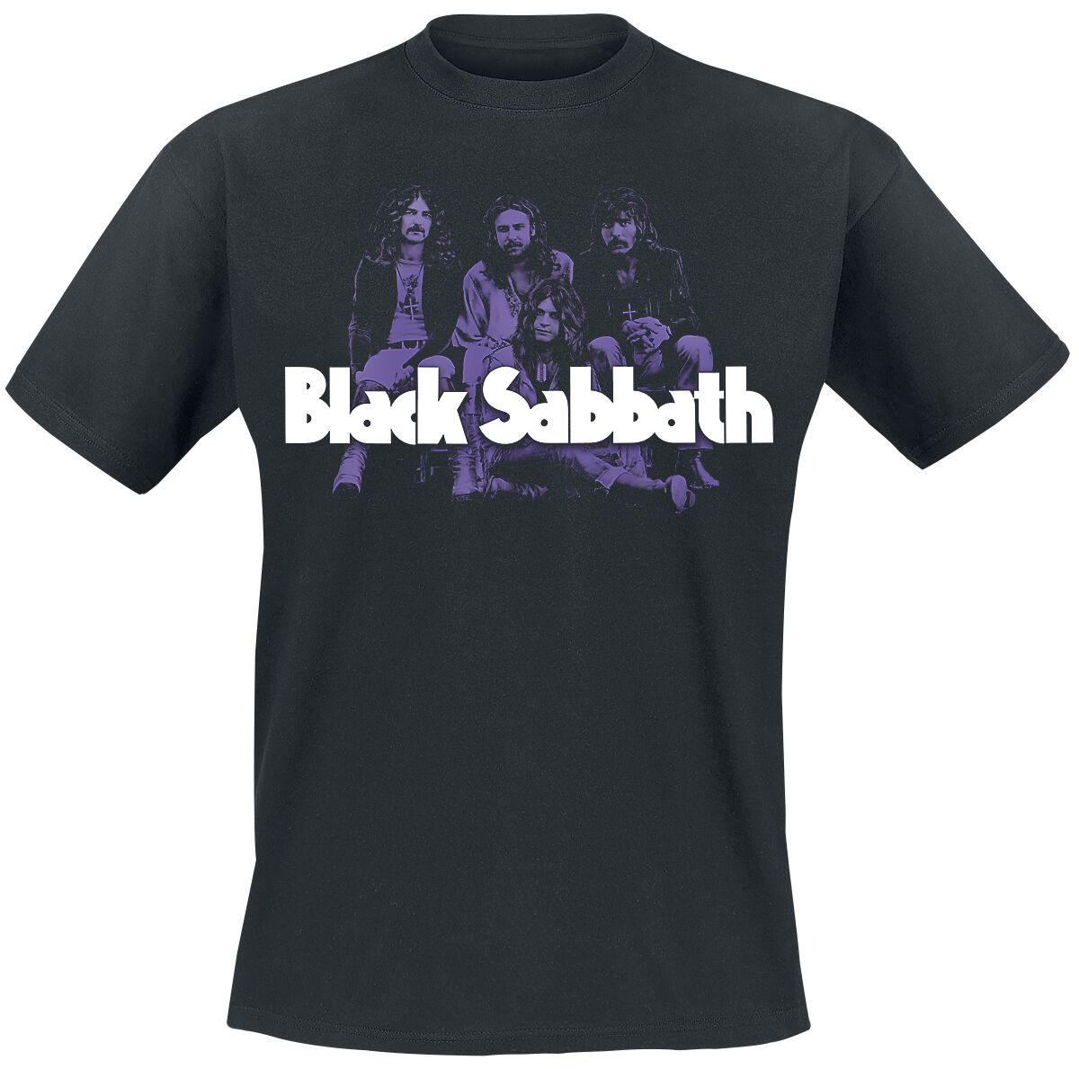 Image of Black Sabbath Saturated Photo T-Shirt schwarz