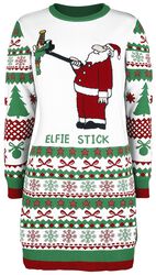 Elfie Stick, Ugly Christmas Sweater, Mittellanges Kleid