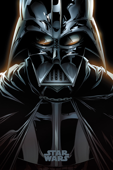 Plakat Disney z Star Wars - Darth Vader - Brak - wielokolorowy