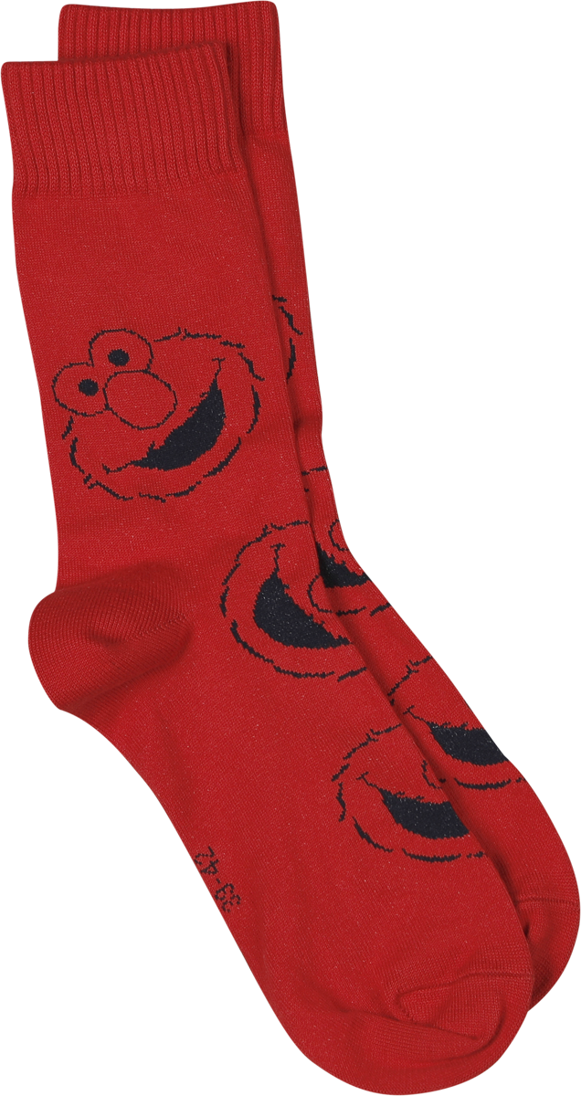 Thumbnail - Sesamstraße Cookie Monster und Elmo - 2er Set Socken multicolor in EU 39-42