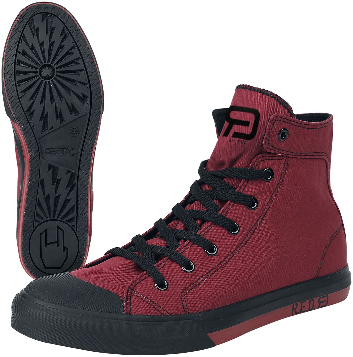 RED by EMP Walk The Line Sneaker high rot  - Onlineshop EMP
