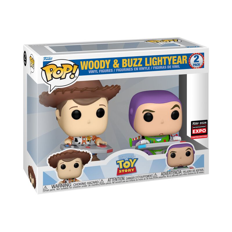 Woody & Buzz Lightyear (2 Pack) Vinyl Figur | Toy Story Funko Pop 