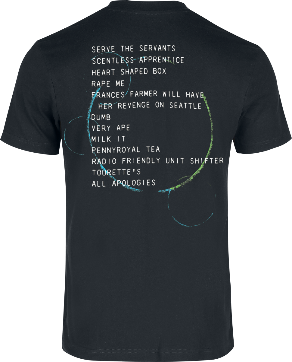 5056705738958 - Utero Tracklist T-Shirt schwarz in M