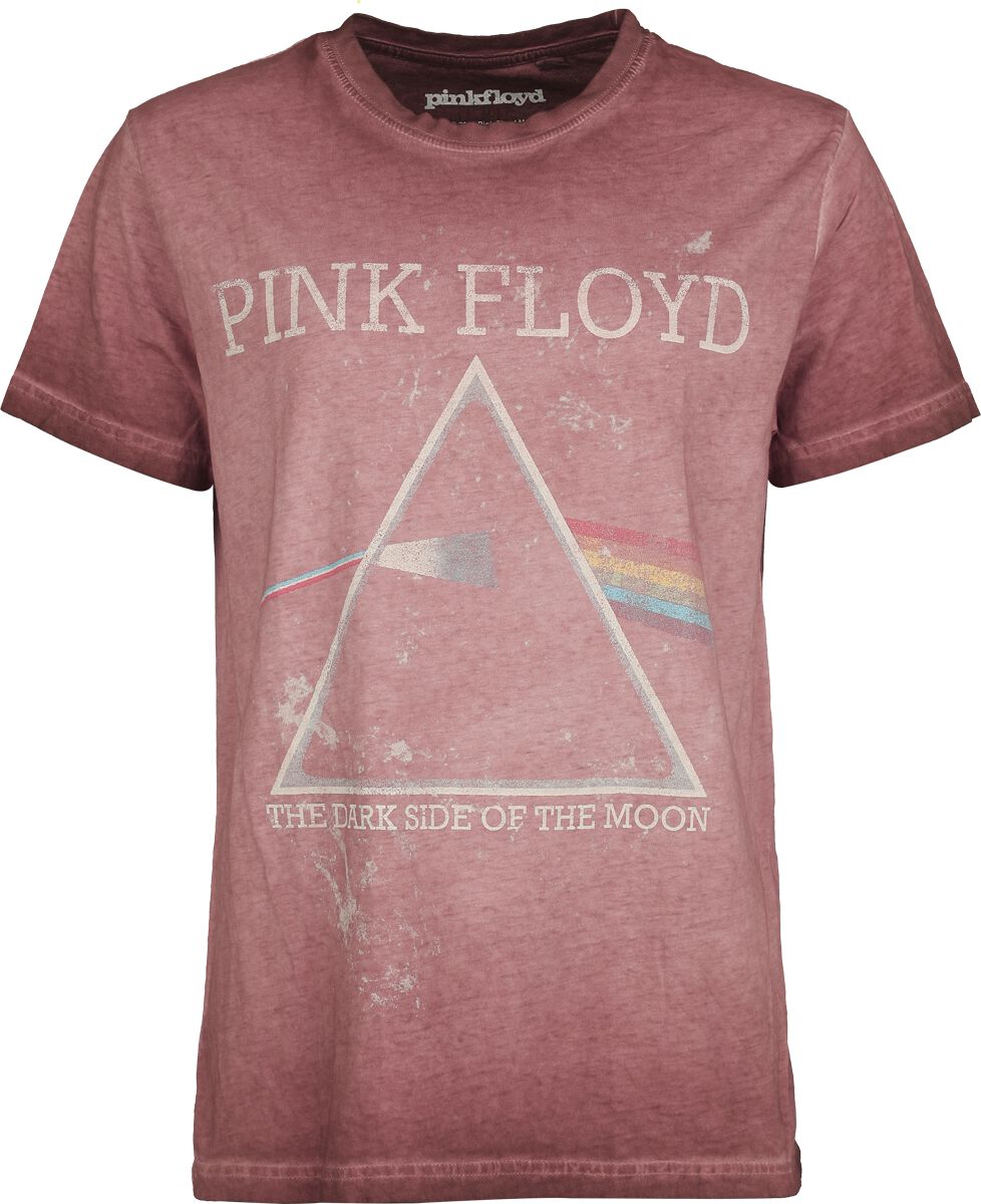 T-Shirt  di Pink Floyd - Dark Side Of The Moon - S a 4XL - Donna - rosso
