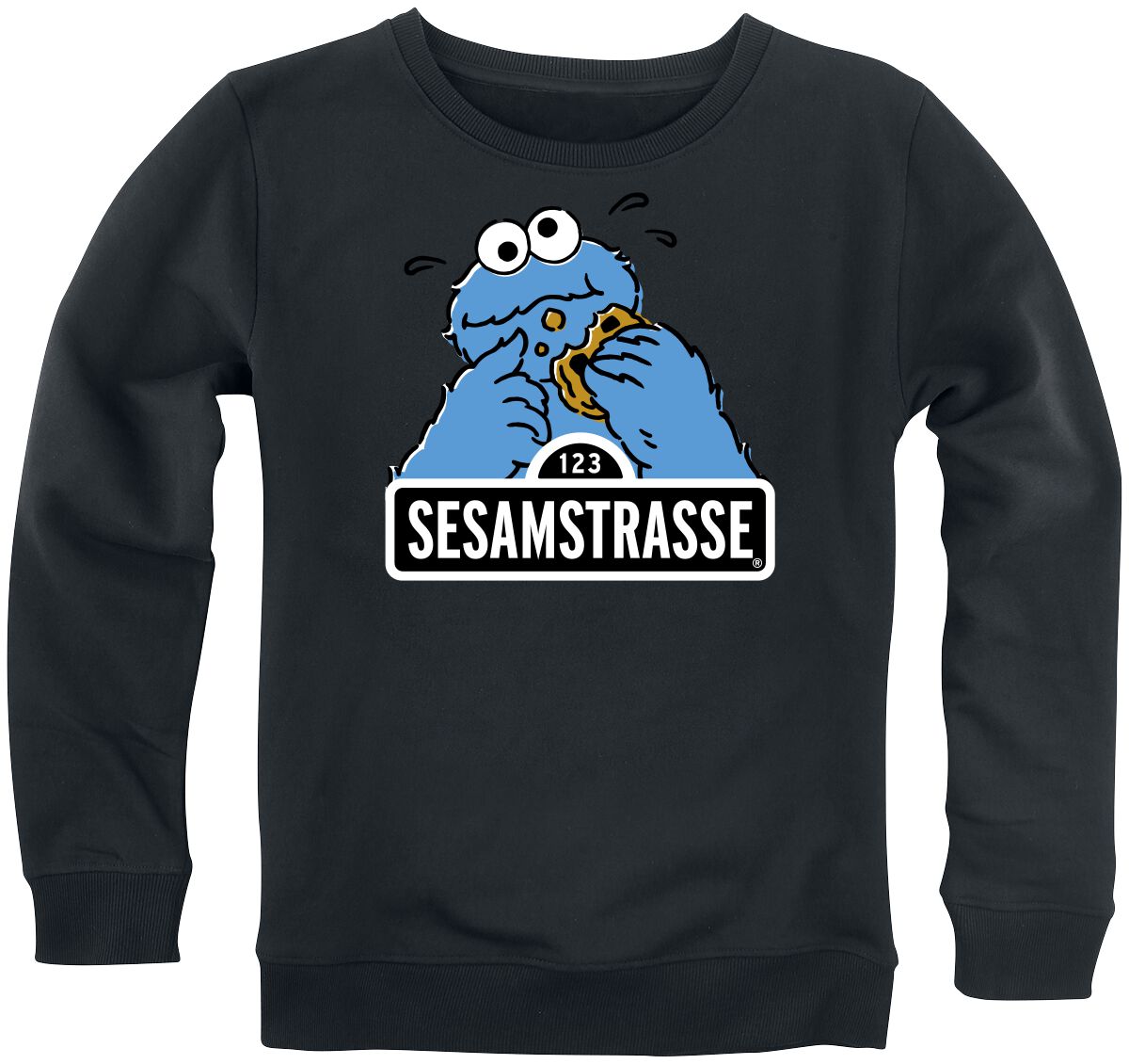 Sesamstraße Sweatshirt für Kinder - Sesamstraße - für Mädchen & Jungen - blau  - EMP exklusives Merchandise!