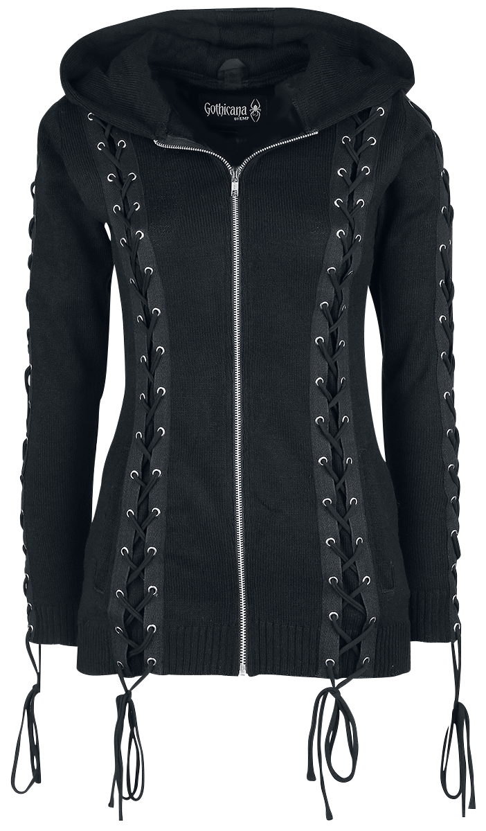Gothicana by EMP - The Witching Hour - Girls hooded zip - black image