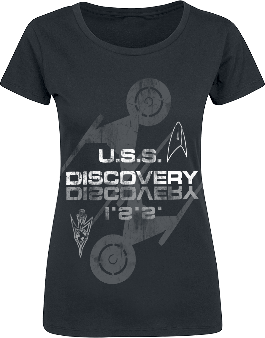 Star Trek - Discovery - U.S.S. / I.S.S. - Girls shirt - black image