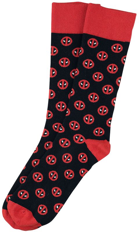 Filme & Serien Deadpool Deadpool - Allover und Logo | Deadpool Socken
