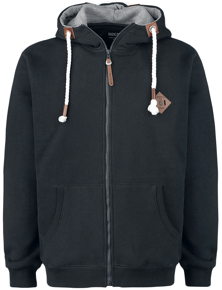Indicode - Mug - Hooded sweatshirt - black image