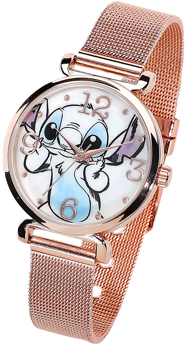 Montres bracelets Disney de Lilo & Stitch - Stitch - pour Femme - couleur or