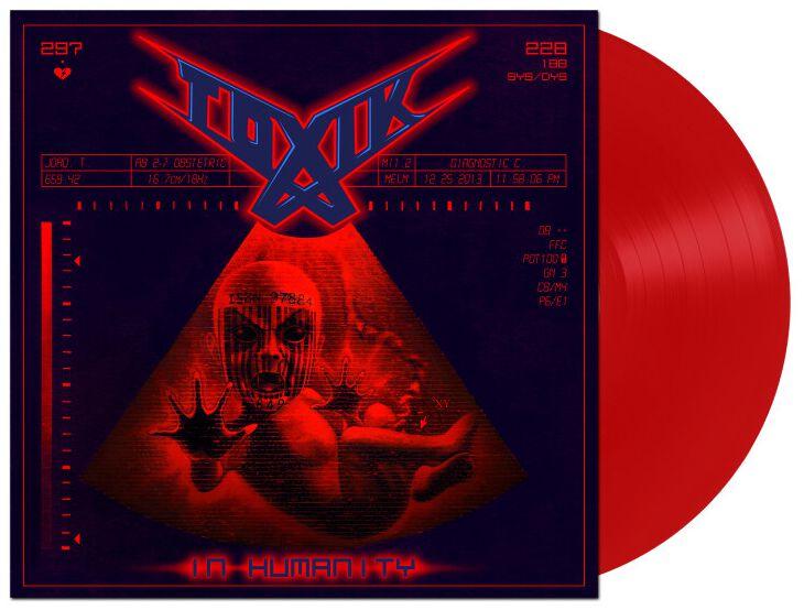 LP de Toxik - In humanity - pour Unisexe - rouge