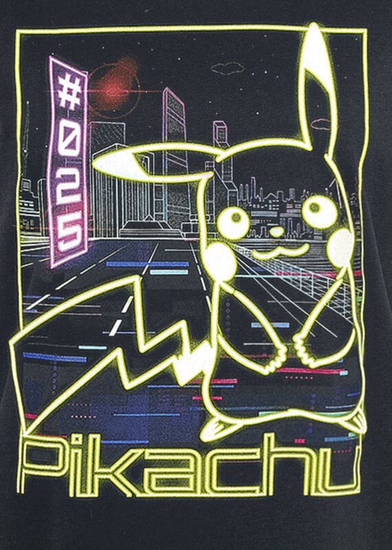 Filme & Serien Bekleidung Pikachu - Neon | Pokémon T-Shirt