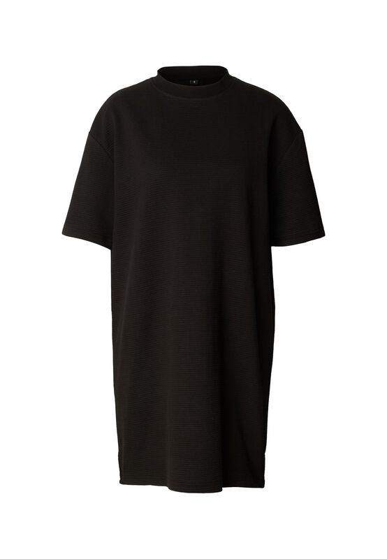 Vestido Corto  de Urban Classics - Vestido camiseta de punto estructurado de mujer - Mujer - Negro