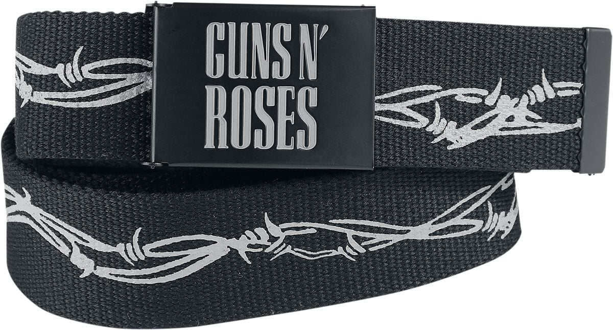Guns N' Roses Gürtel - Logo - schwarz  - EMP exklusives Merchandise!