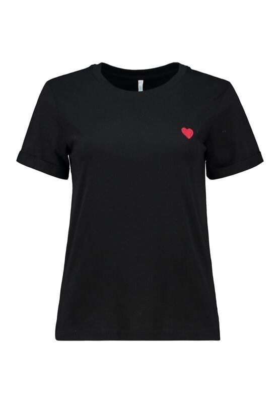 T-Shirt  di Hailys - SS C TP Lo44ve - Donna - nero