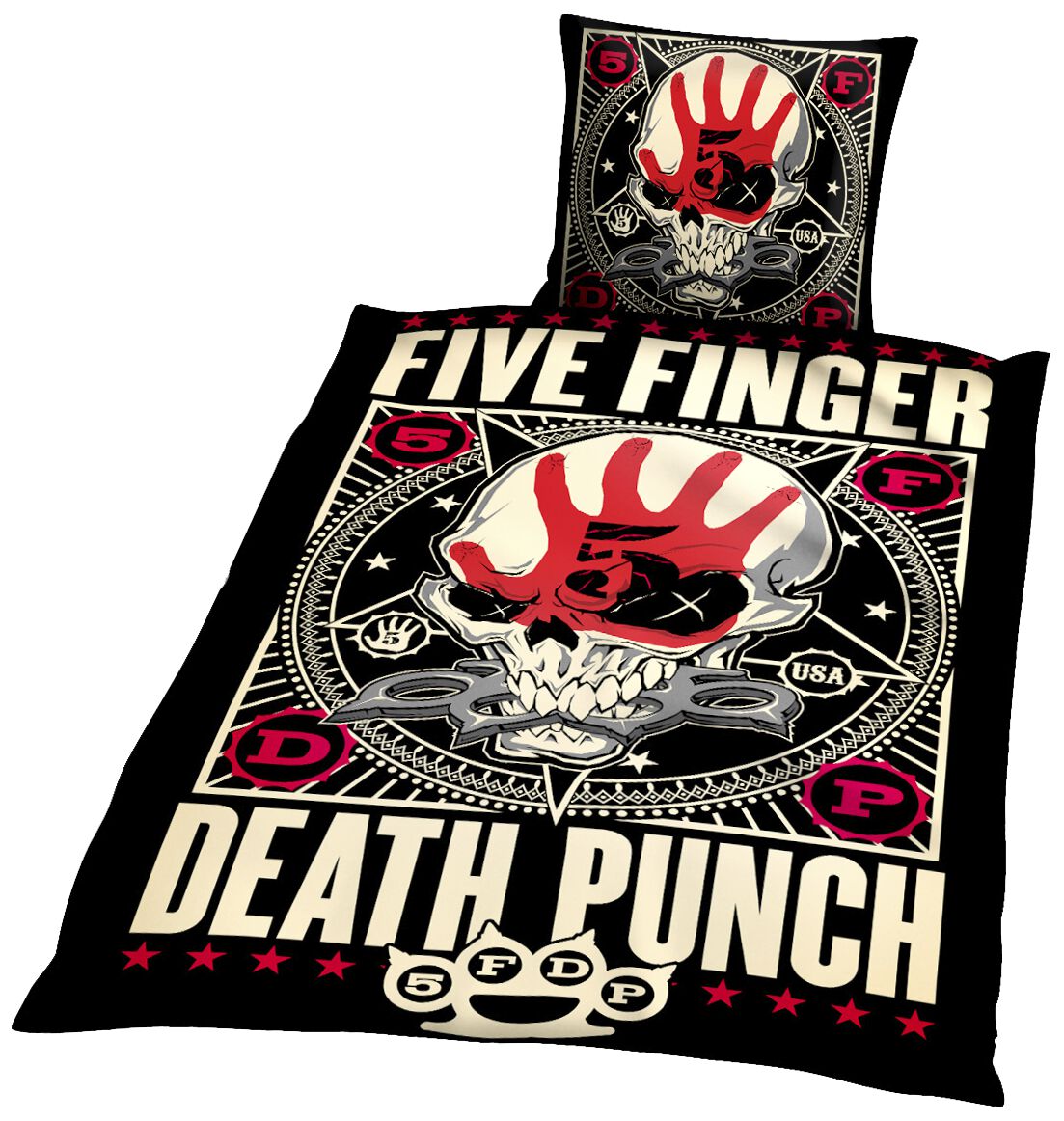 Image of Five Finger Death Punch Punchagram Bettwäsche multicolor