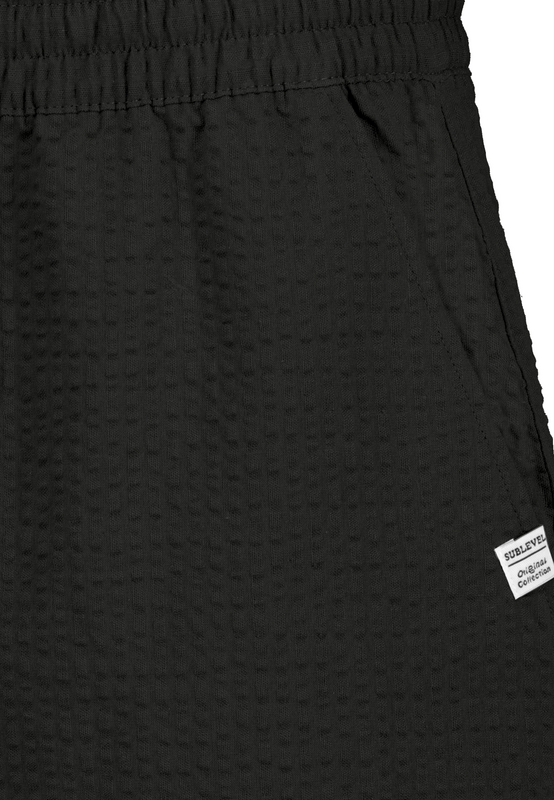 Thumbnail - Authentic Style SEERSUCKER SHORTS Short schwarz in XXL