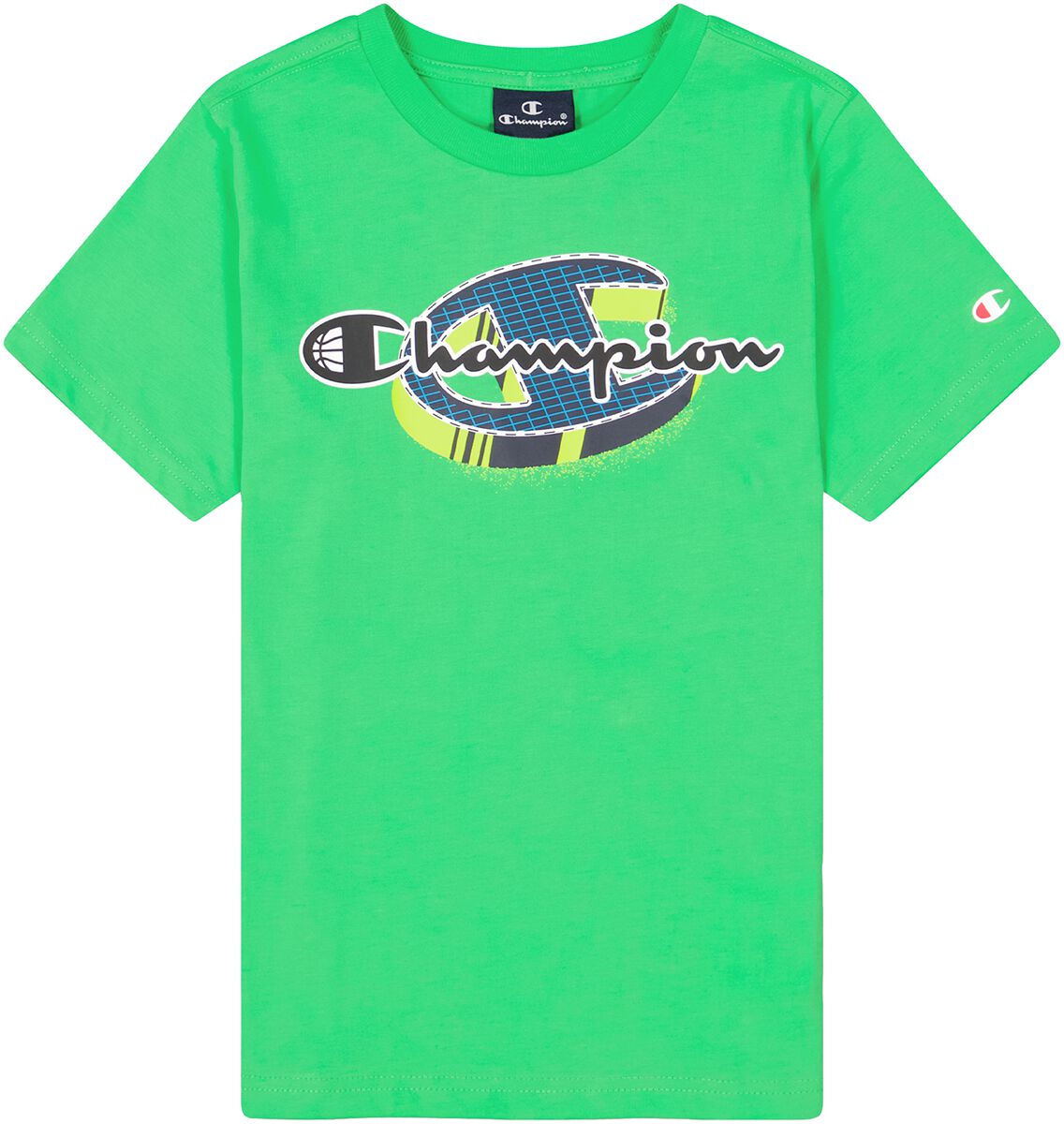T-shirt de Champion - Legacy Neon Spray Tee - 122/128 à 170/176 - pour garçons - vert