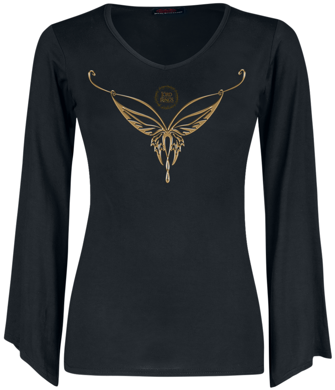 The Lord Of The Rings  Long-sleeve Shirt - Elven - for Women - black