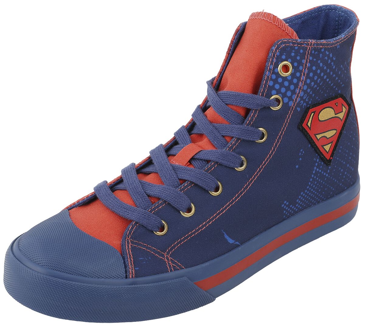 Image of Sneakers alte di Superman - EU37 a EU39 - Unisex - blu/rosso