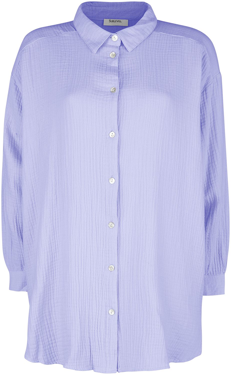 Sublevel Ladies Long-Blouse Bluse flieder Sublevel Ladies Long-Blouse Bluse flieder