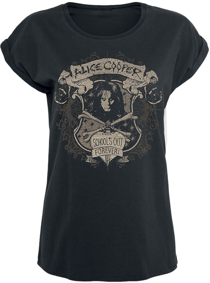 Alice Cooper School's Out Crest T-Shirt black
