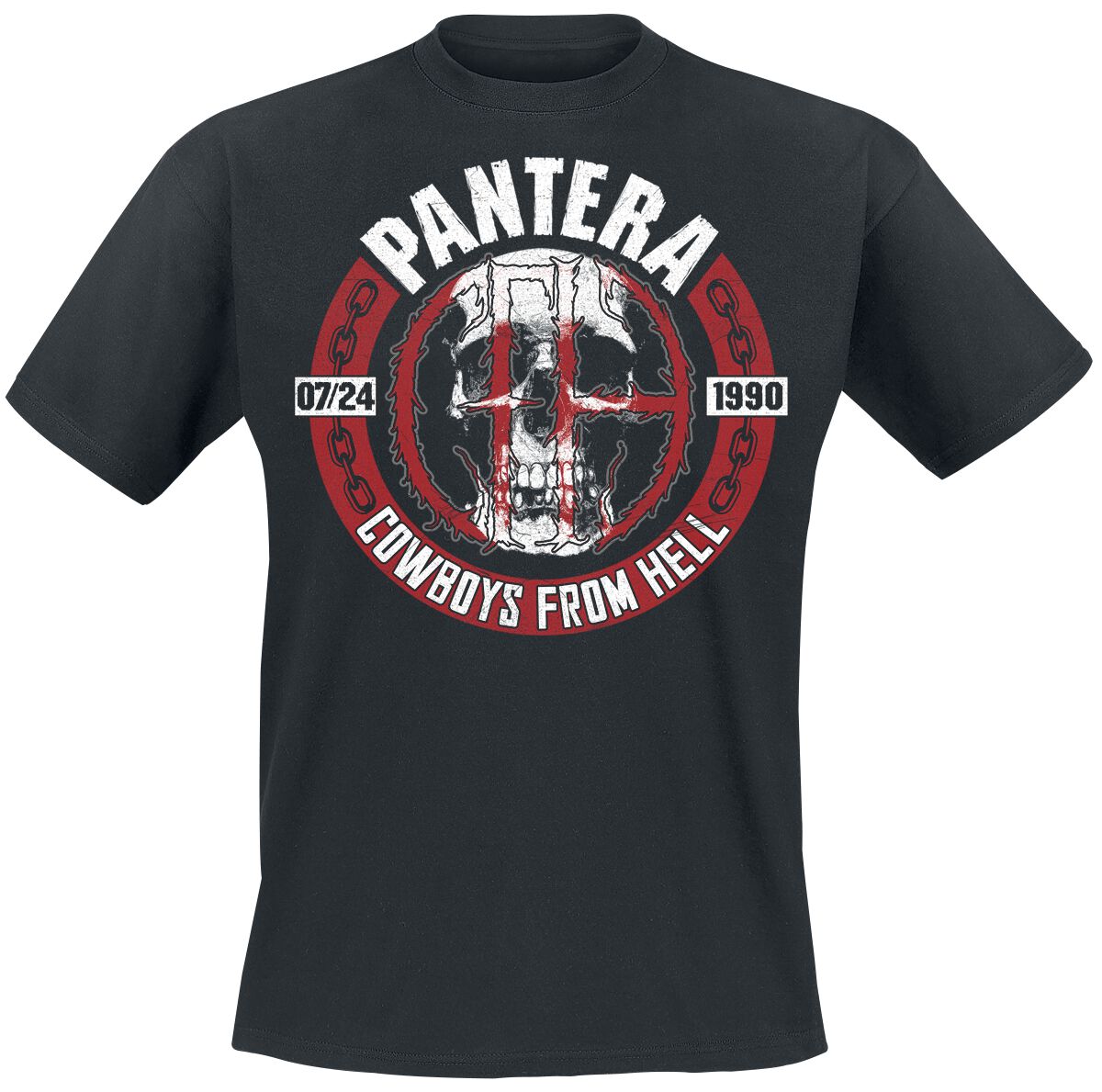 Pantera T-Shirt - Skull Circle - XL bis XXL - für Männer - Größe XXL - schwarz  - Lizenziertes Merchandise!