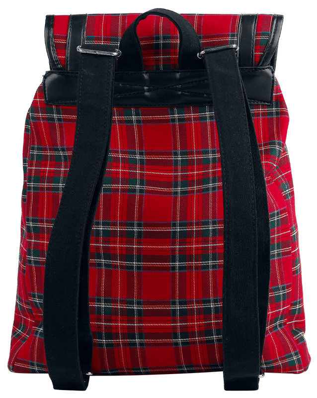 Thumbnail - Banned Alternative Red Tartan - Bundle Rucksack schwarz rot