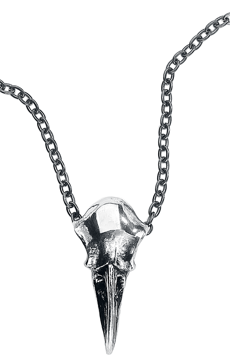 Alchemy Gothic Gothic Necklace - Crow Skull Small -