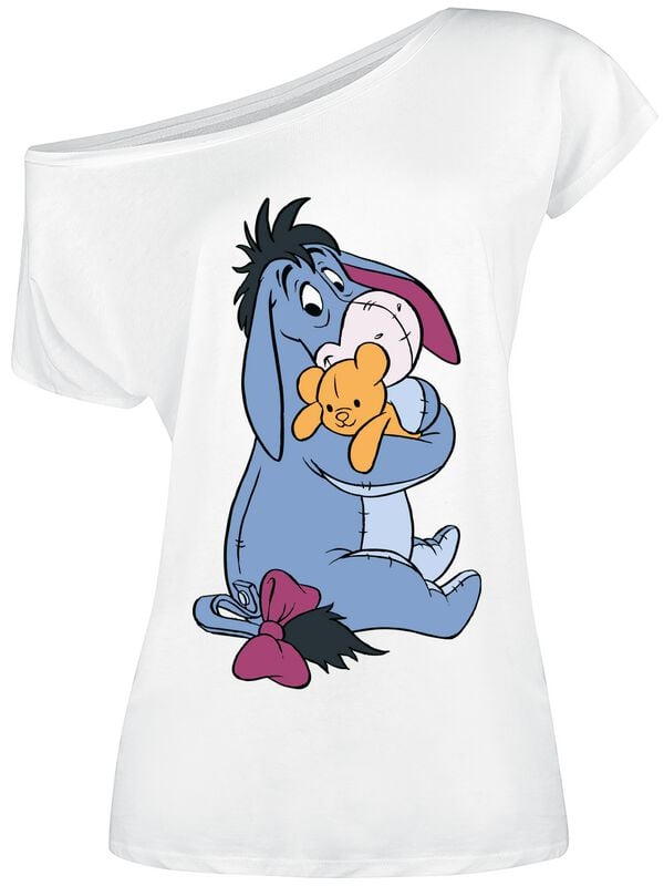 T-Shirt Manches courtes Disney de Winnie L'Ourson - Bourriquet - S à 5XL - pour Femme - blanc