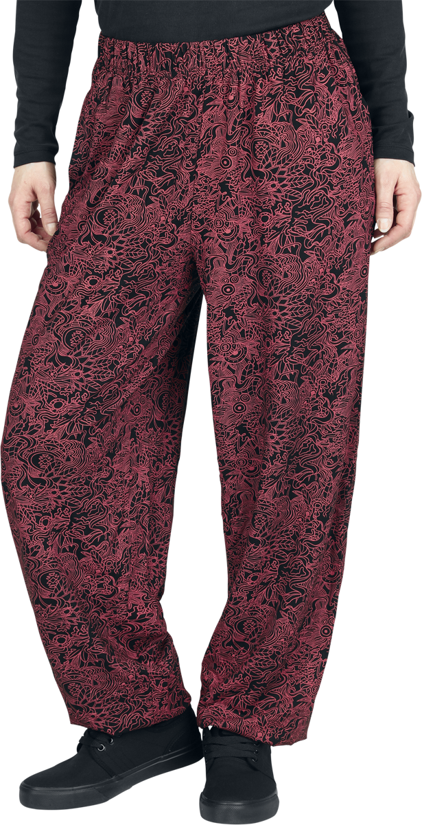 Thumbnail - RED by EMP Pants With Alloverprint Stoffhose schwarz in L