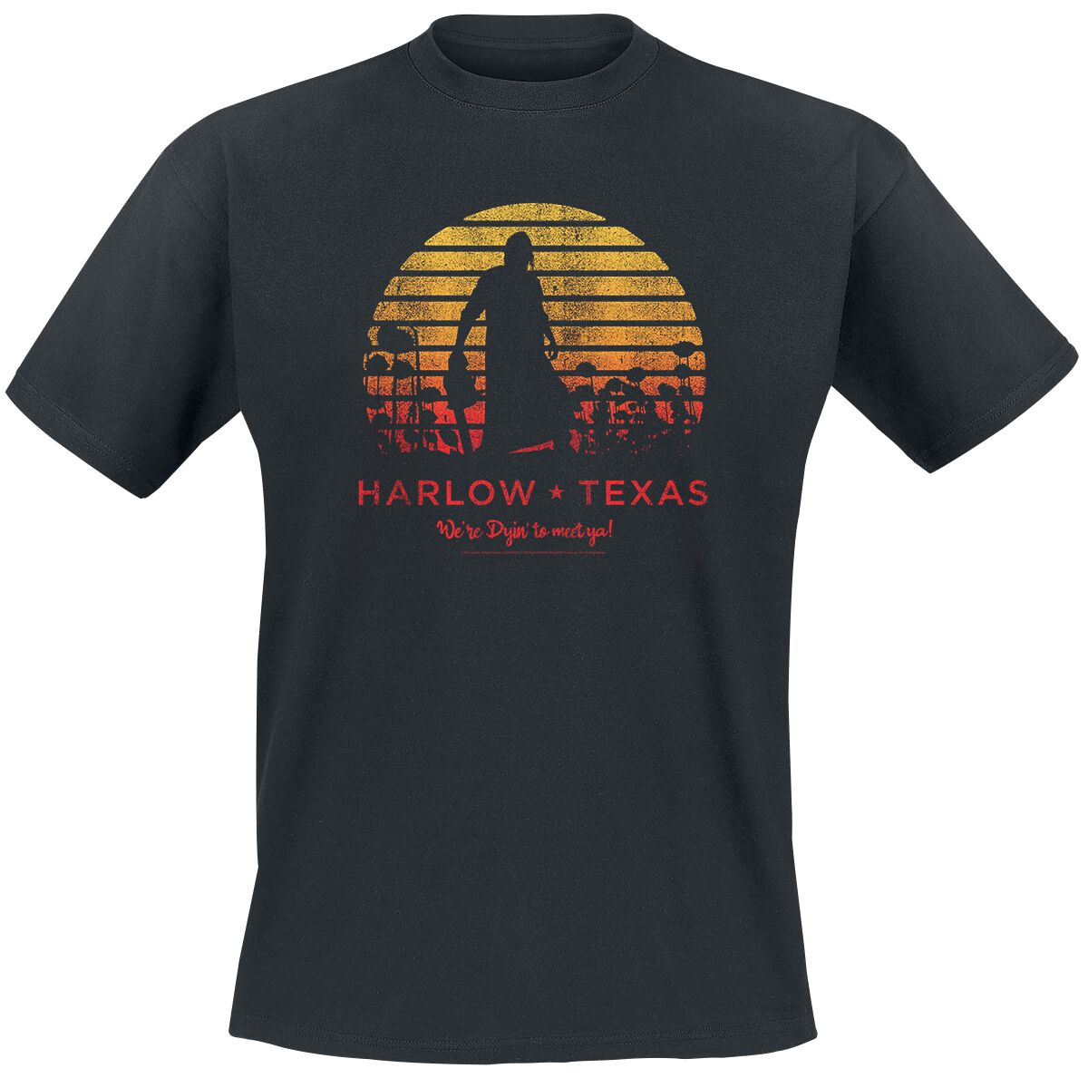 Texas Chainsaw Massacre Harlow Texas T-Shirt black