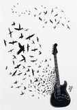 Wall Tattoo Guitar Birds, Full Volume by EMP, 595