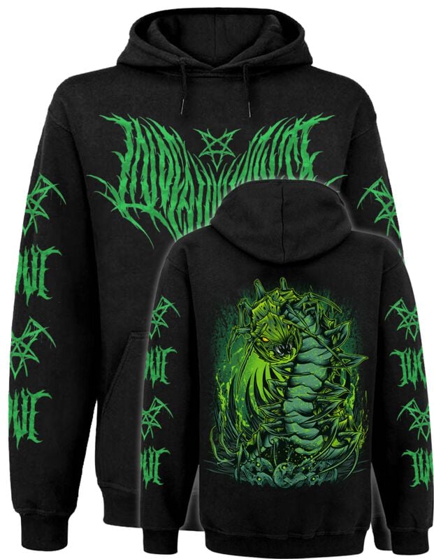 Sweat-shirt à capuche  de In Death We Trust - Sweat unisexe In DeathWeTrust VERT - S à 3XL - pour Homme - noir