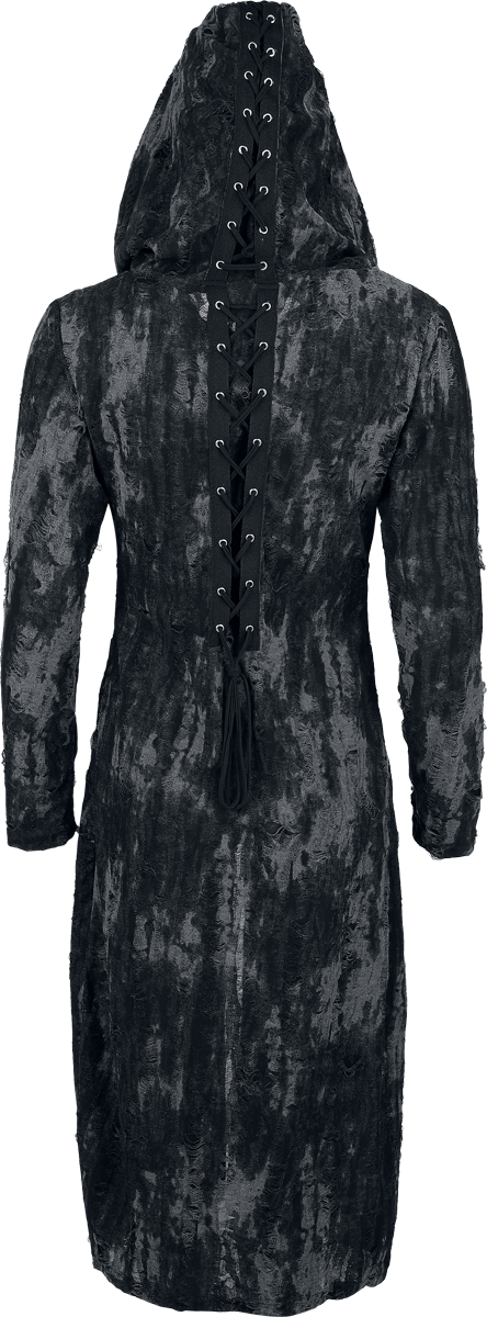 4068143311083 - Ghoul Cardigan Cardigan schwarz grau in M 4068143311083 - Ghoul Cardigan Cardigan schwarz grau in M