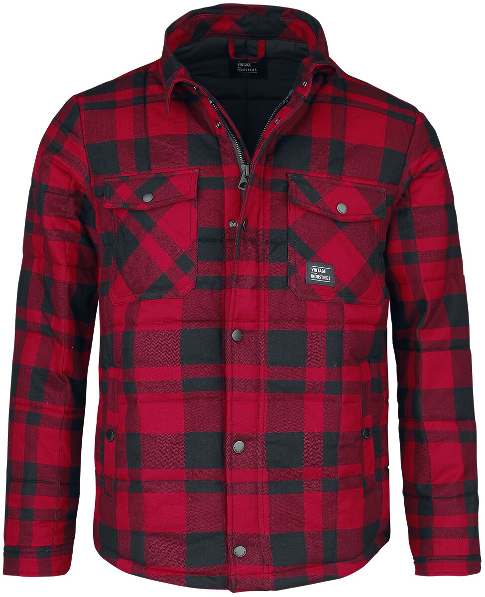 Vintage Industries Square Padded Shirt Flanellhemd rot Vintage Industries Square Padded Shirt Flanellhemd rot