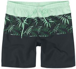 Swim Shorts With Palm Trees, RED by EMP, Badeshort