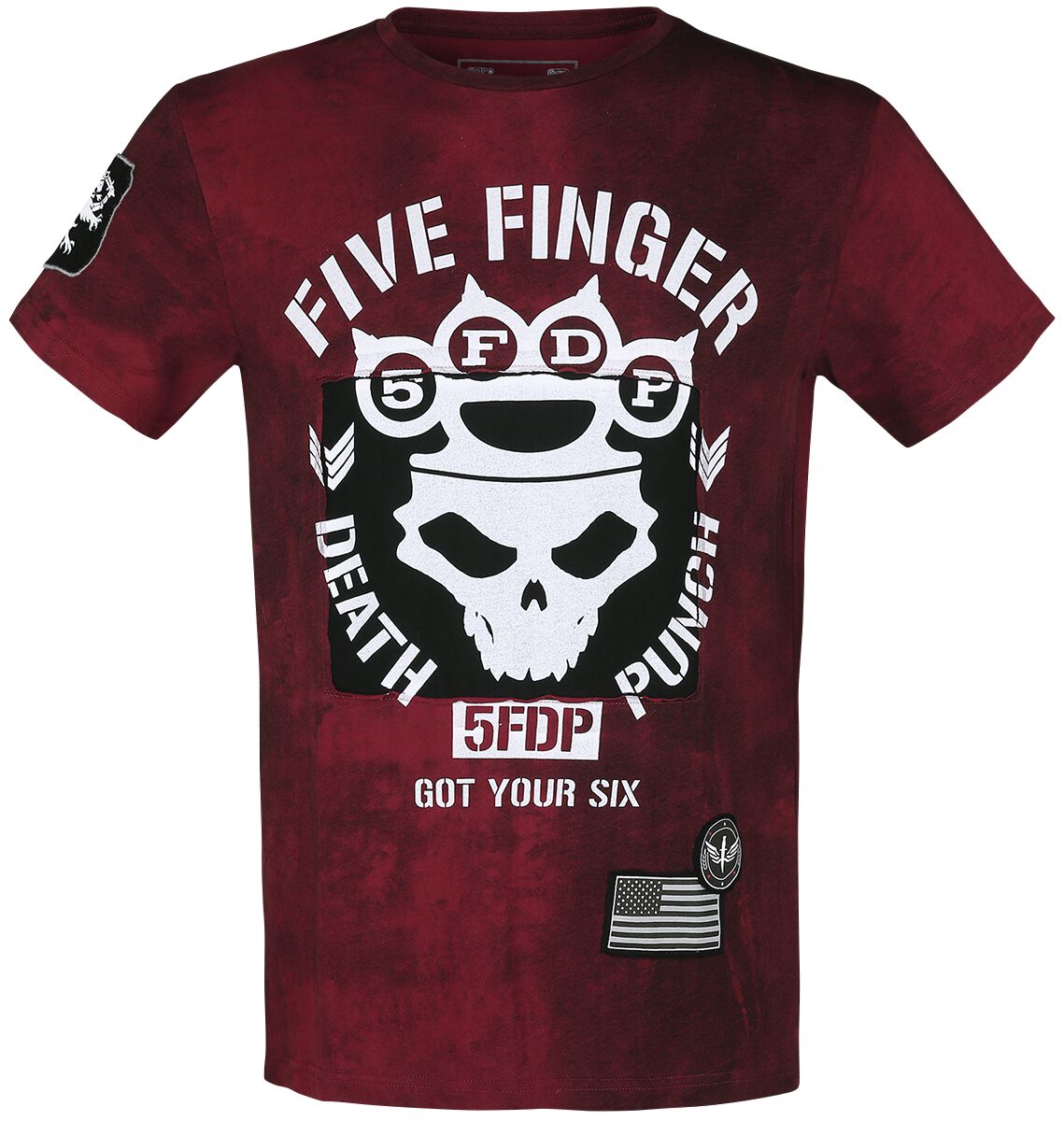 Five Finger Death Punch EMP Signature Collection T-Shirt rot schwarz Five Finger Death Punch EMP Signature Collection T-Shirt rot schwarz
