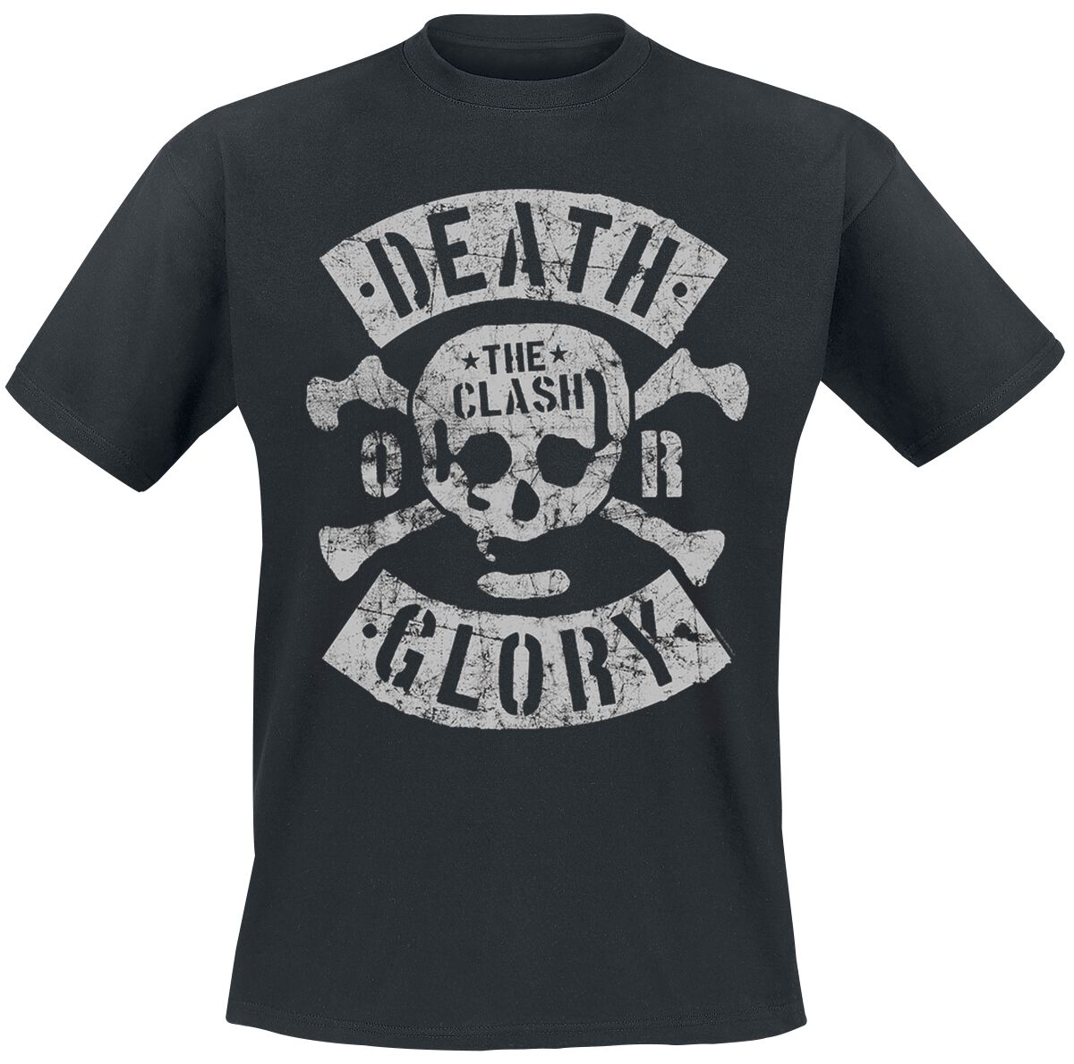 Image of The Clash Death Or Glory T-Shirt schwarz