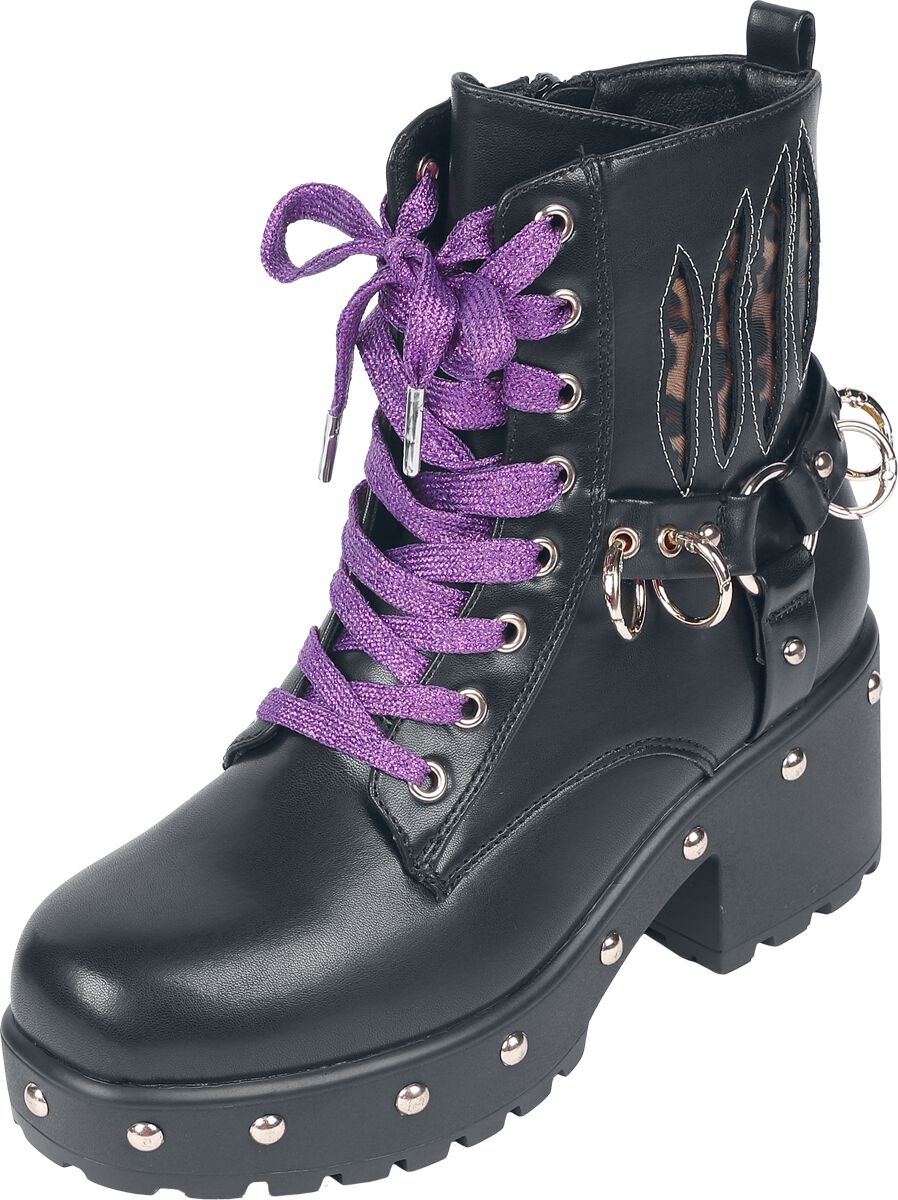 Stivali Gothic di KOI - Monster High - Lucia Werewolf Military Studded Boots - EU36 a EU43 - Donna - nero