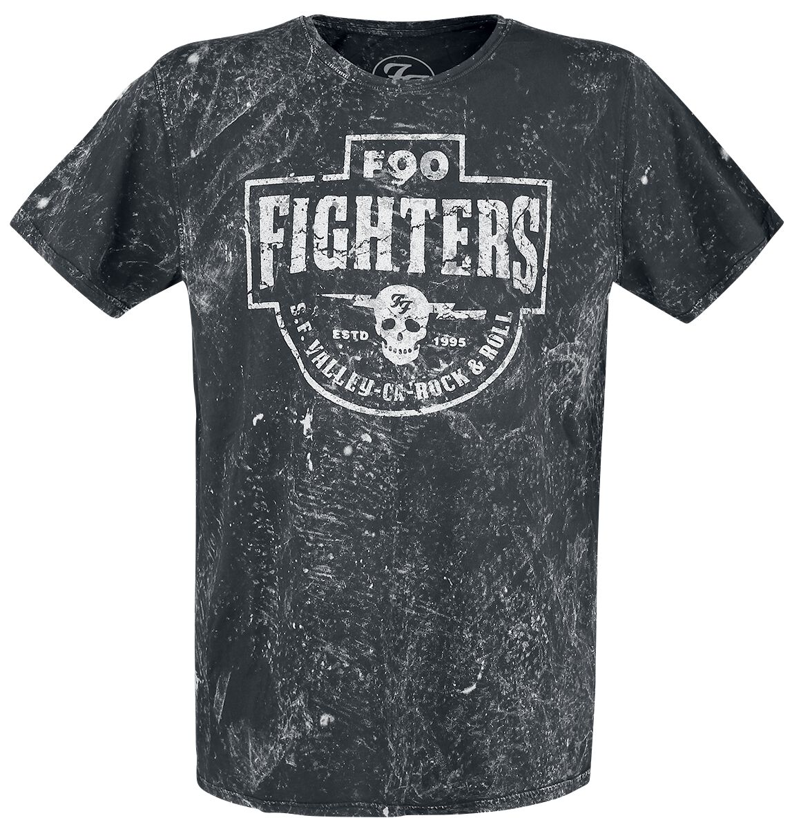 T-Shirt Manches courtes de Foo Fighters - Valley Rock&Roll - S à XXL - pour Homme - gris foncé