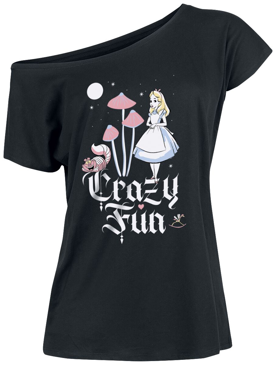 T-Shirt Manches courtes Disney de Alice Au Pays Des Merveilles - Crazy And Fun - S à XL - pour Femme