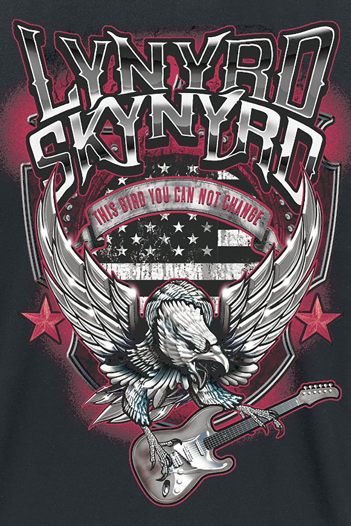Lynyrd Skynyrd Bird With Guitar T-Shirt schwarz - 26.10% Rabatt