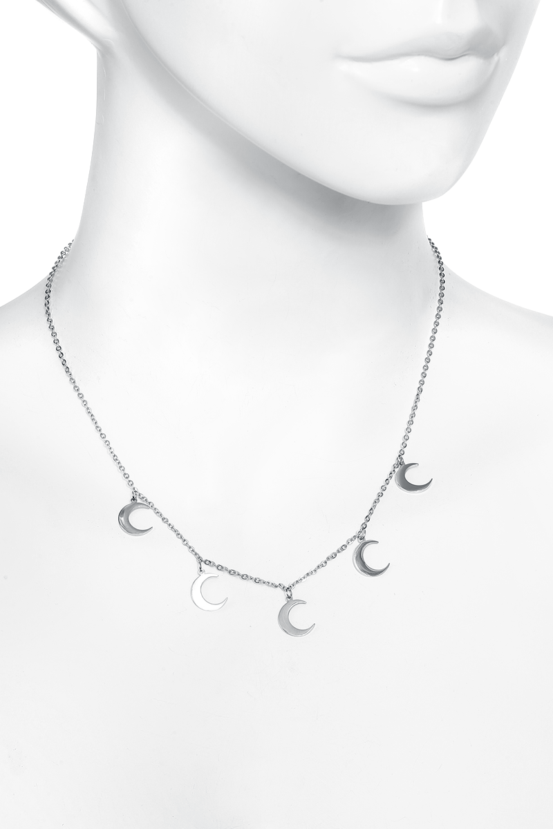 Mysterium® Little Moon Necklace Halskette silberfarben