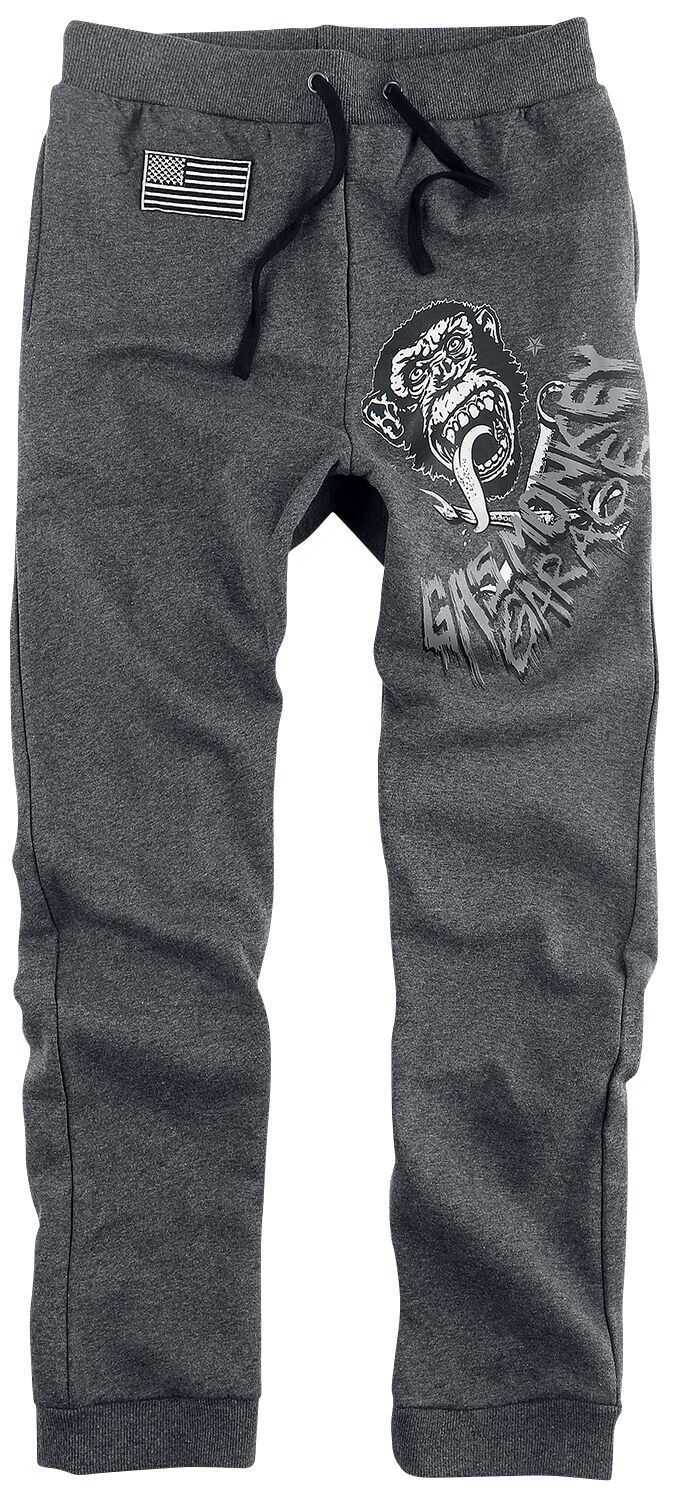 Gas Monkey Garage Gas Monkey Garage Logo Trainingshose anthrazit meliert