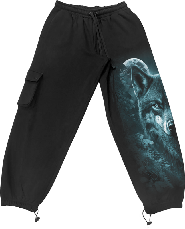 Pantalones de deporte  de Spiral - Forest Guardians - Casual Cargo Joggers - Hombre - Negro