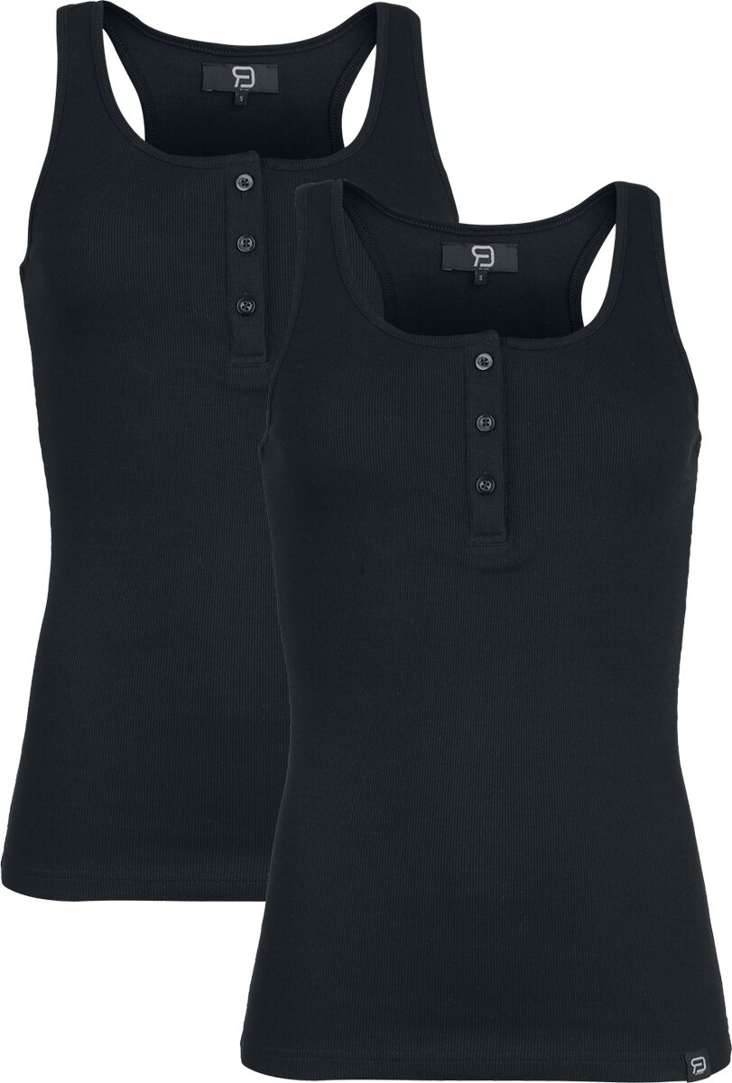 Top für Damen schwarz "Basic Double Pack" von - Frauen - female