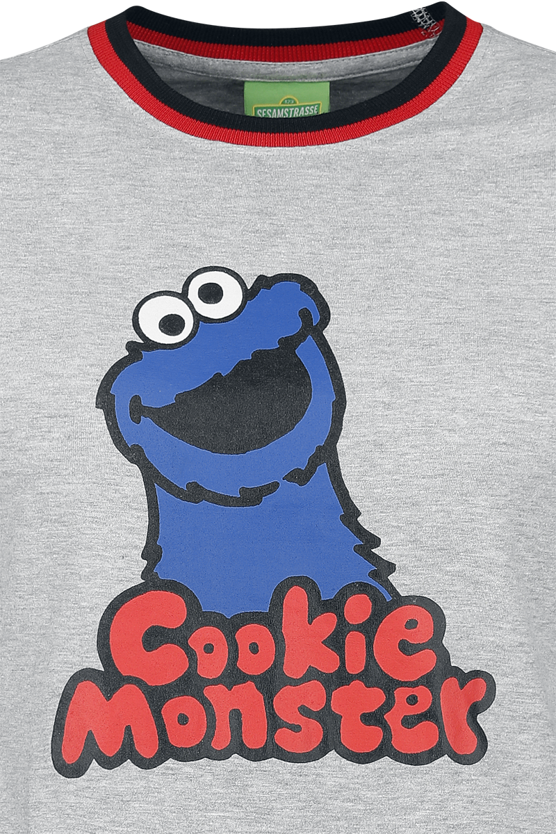 Sesamstraße T-Shirt - Cookie Monster - S bis XXL - für Damen - Größe S - multicolor  - Lizenzierter Fanartikel