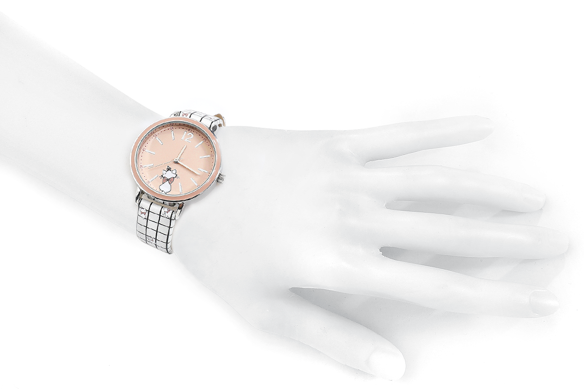 Aristocats Marie Armbanduhren weiß rosa